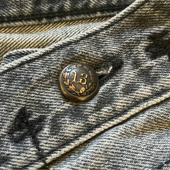 R13 Charcoal Boyfriend Jeans - Picture 8 of 13